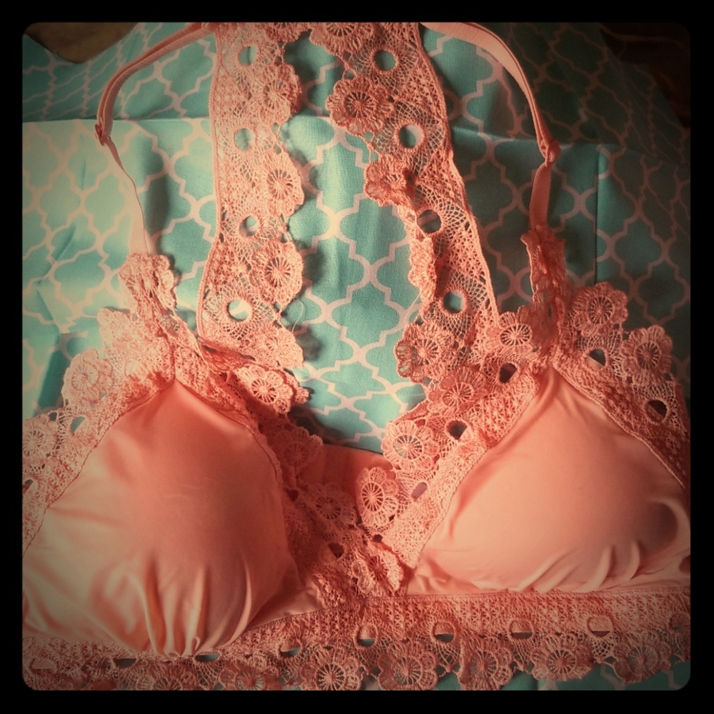 Peach bralette